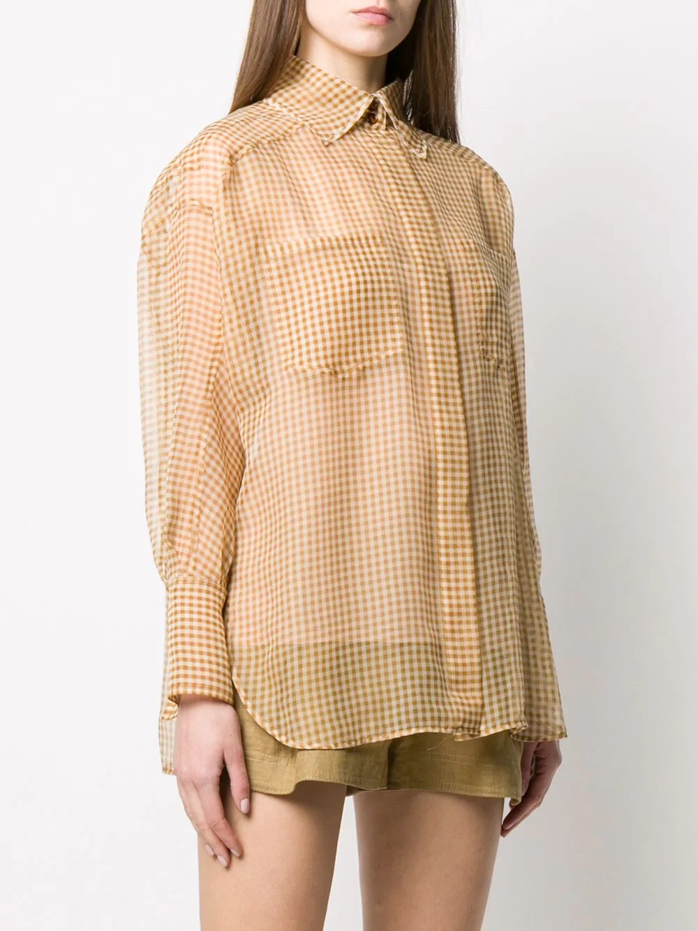 Vichy organza shirt - 3