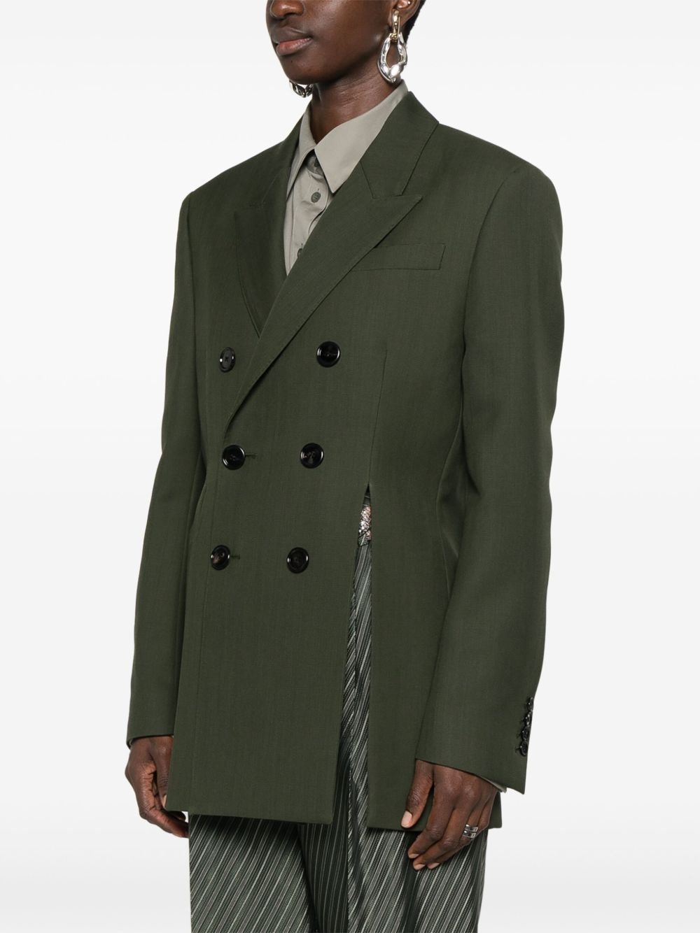 front-slits blazer - 3