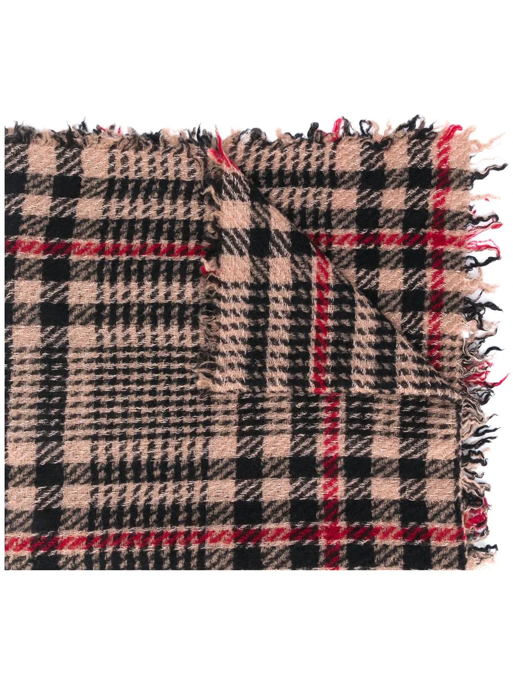 checked pattern scarf  - 1