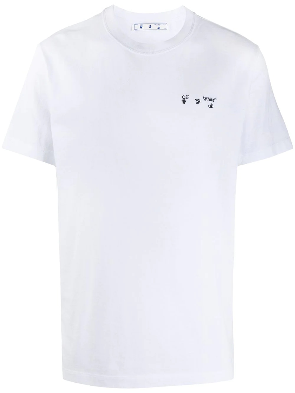 logo-embroidered cotton T-shirt - 1