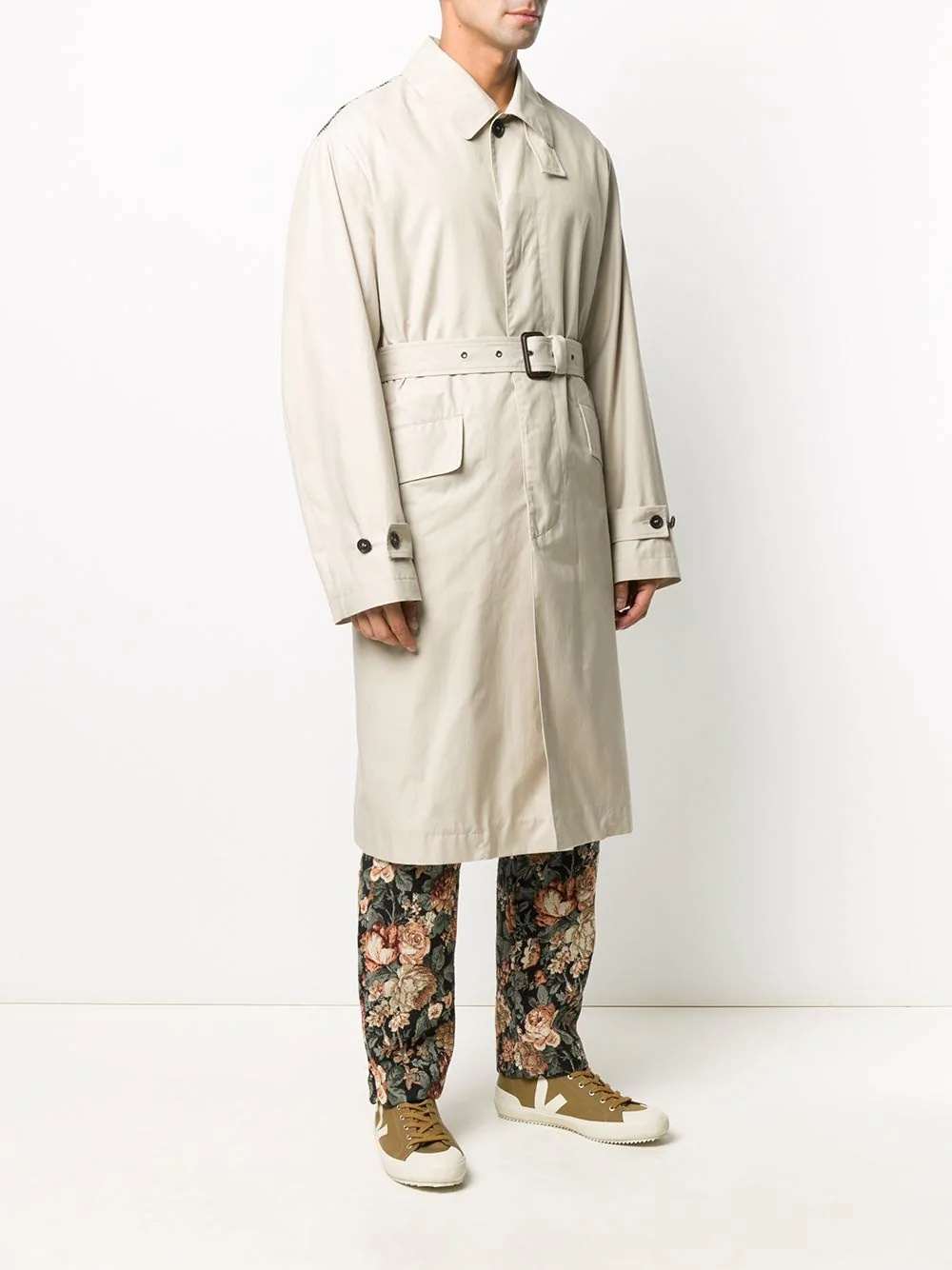 belted trench coat - 5