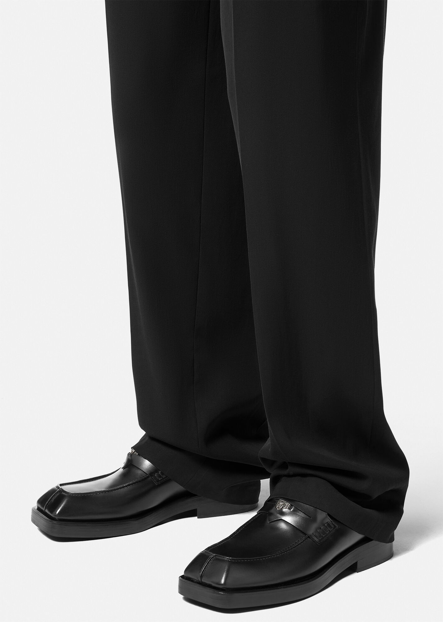 Squared Loafer Mules - 5