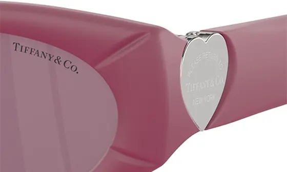 55mm Oval Sunglasses in Fuchsia /Violet - 6