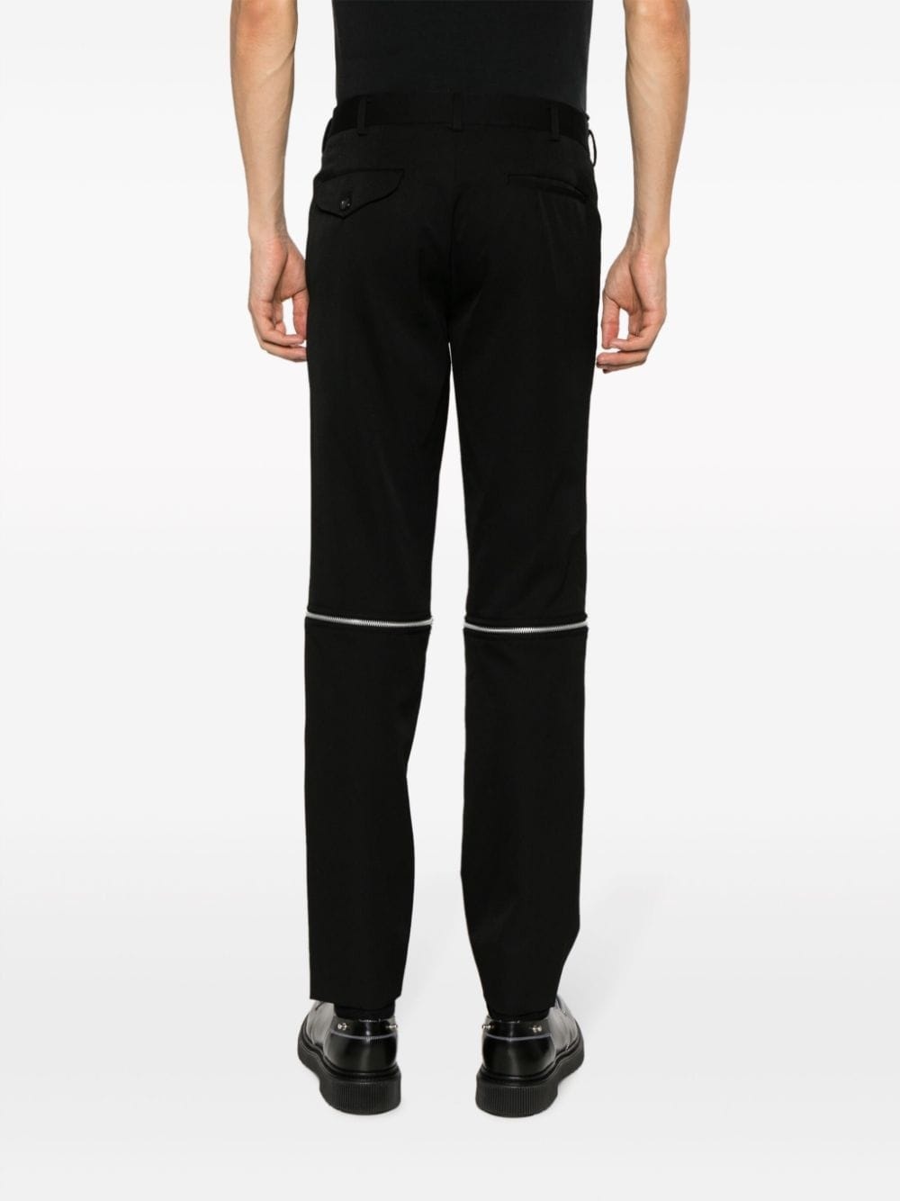 detachable-legs wool trousers - 4