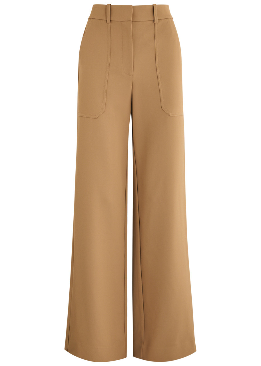 Veronica Beard Cole Straight-leg Twill Trousers - 1