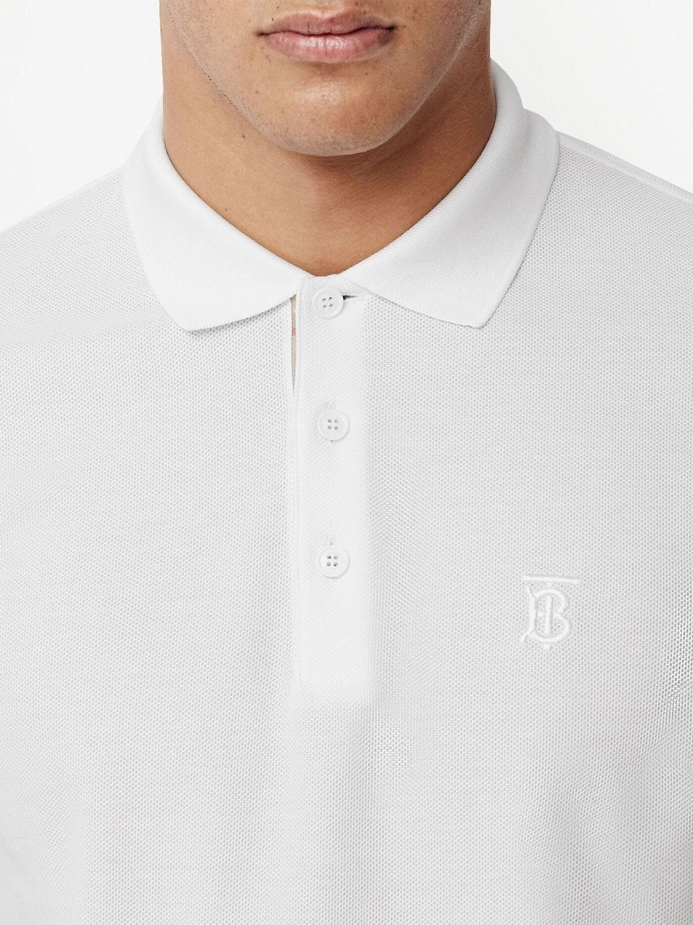 Monogram motif cotton-piqué polo shirt - 5