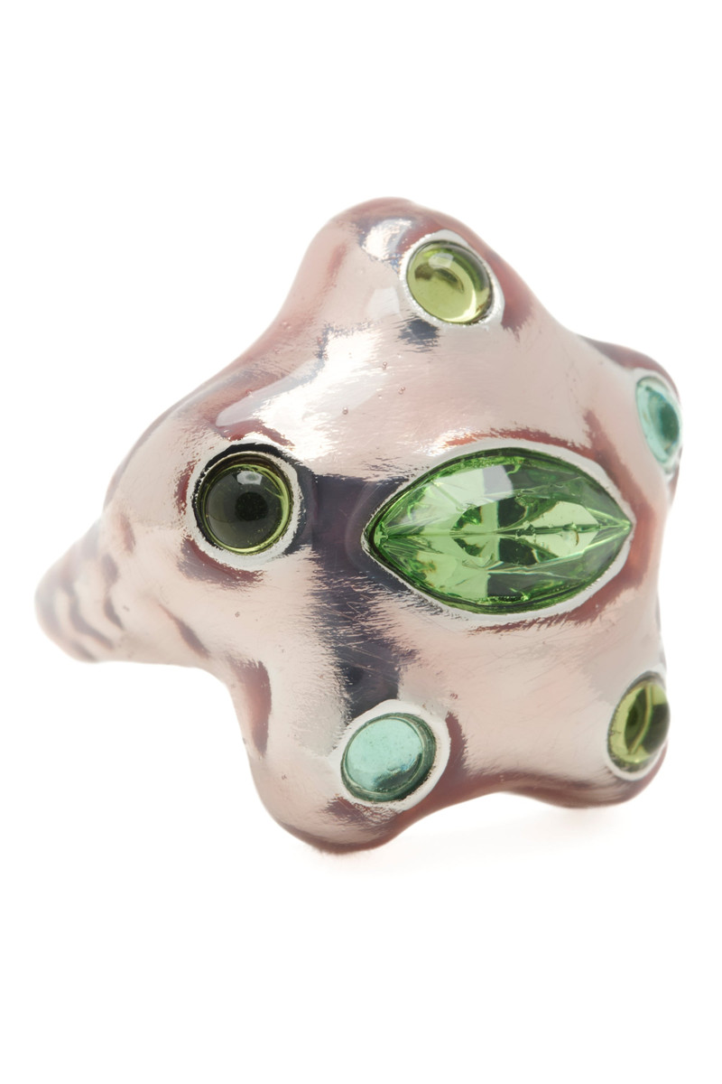 Collina Strada METALLIC PINK APPLE DEMI STARLETTE RING outlook