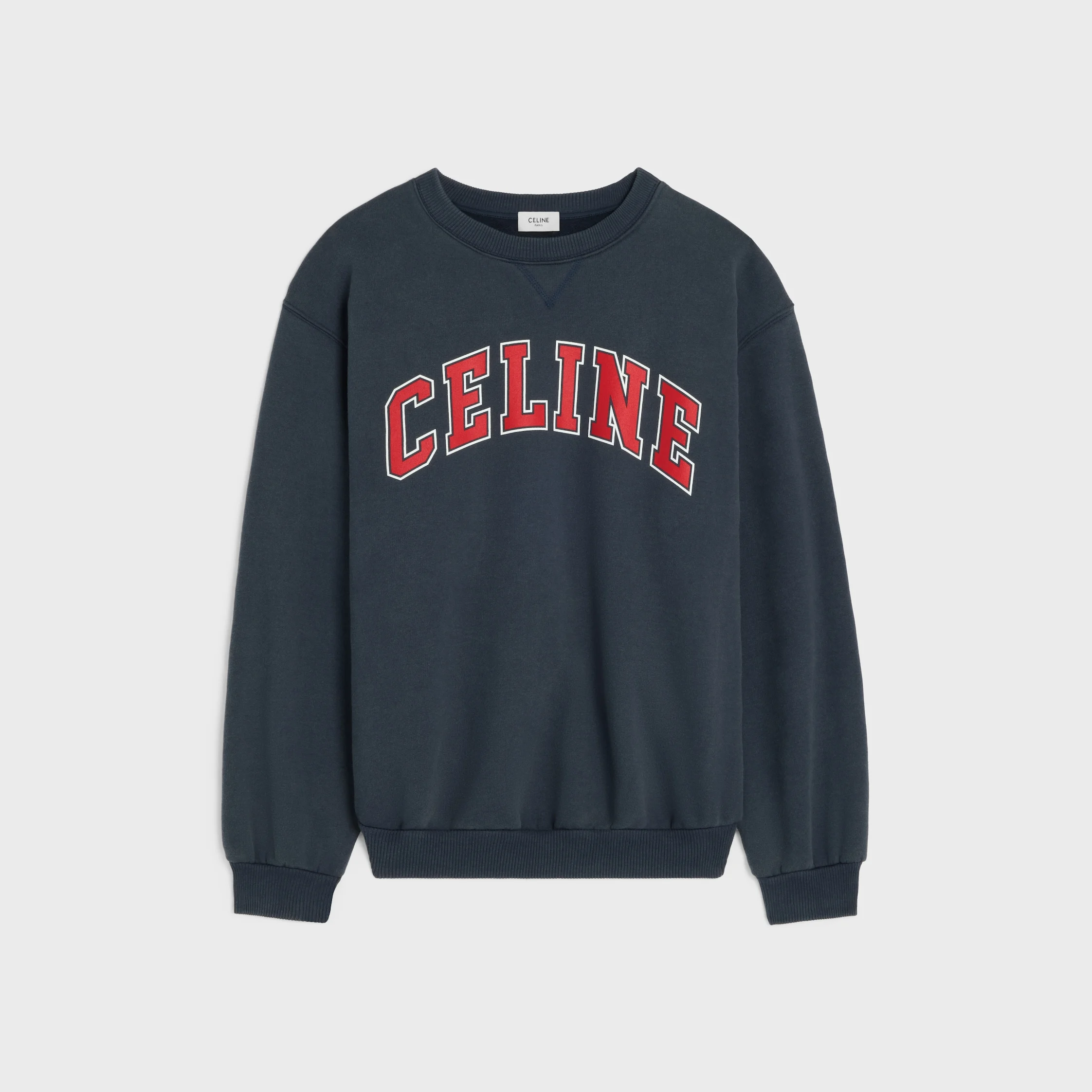 loose sweatshirt IN cotton fleece - 1