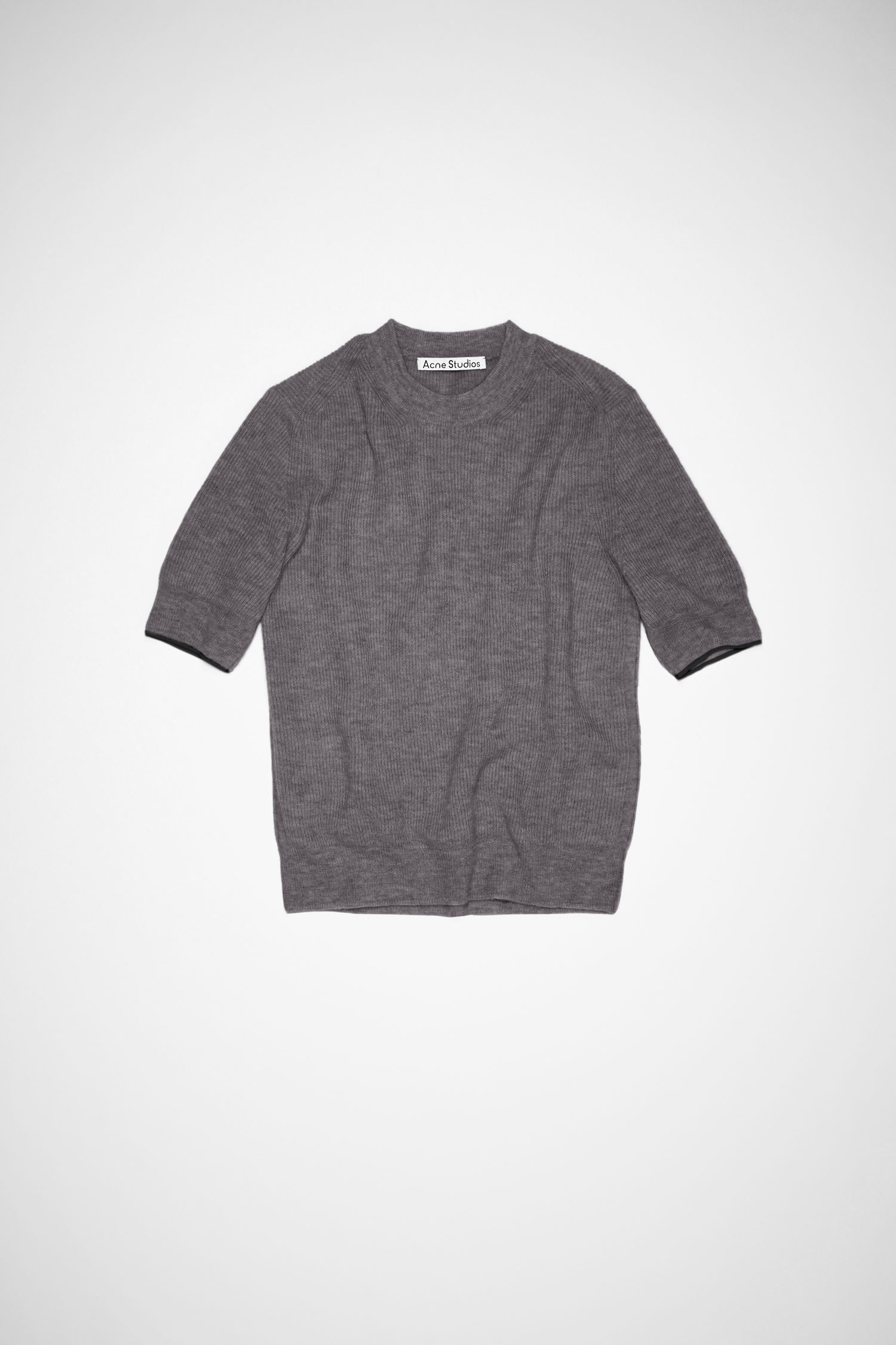 Alpaca blend t-shirt - Dark grey - 1