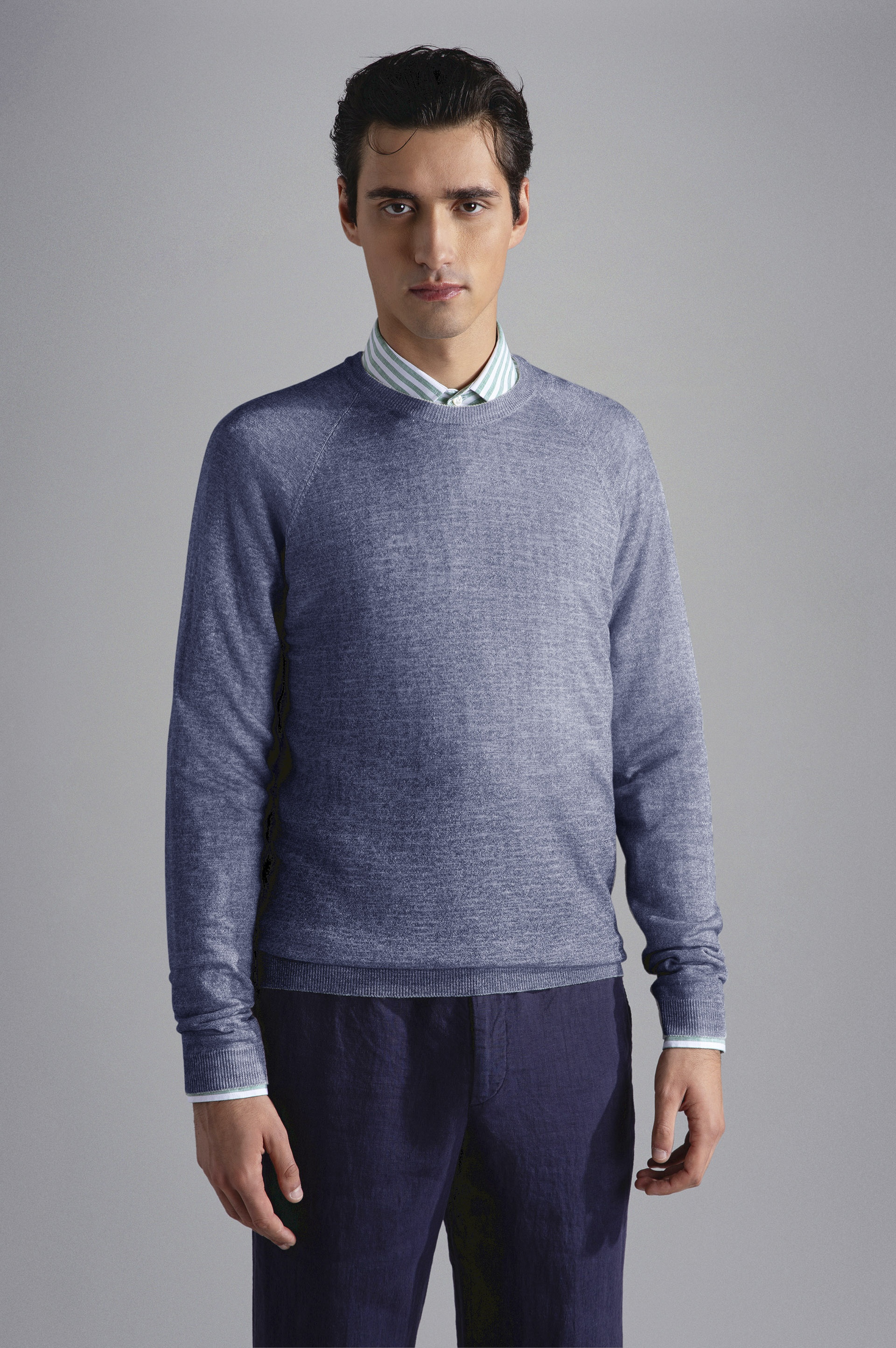 DEGRADÉ GARMENT-DYED LINEN JUMPER - 6