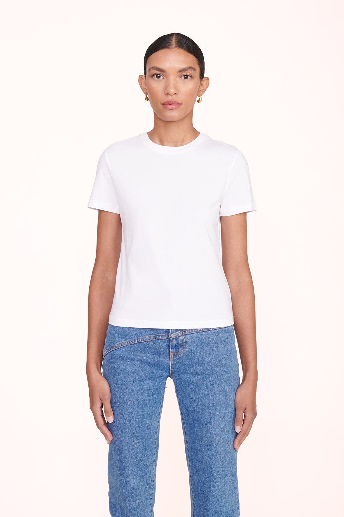 CREW NECK T SHIRT | WHITE - 2