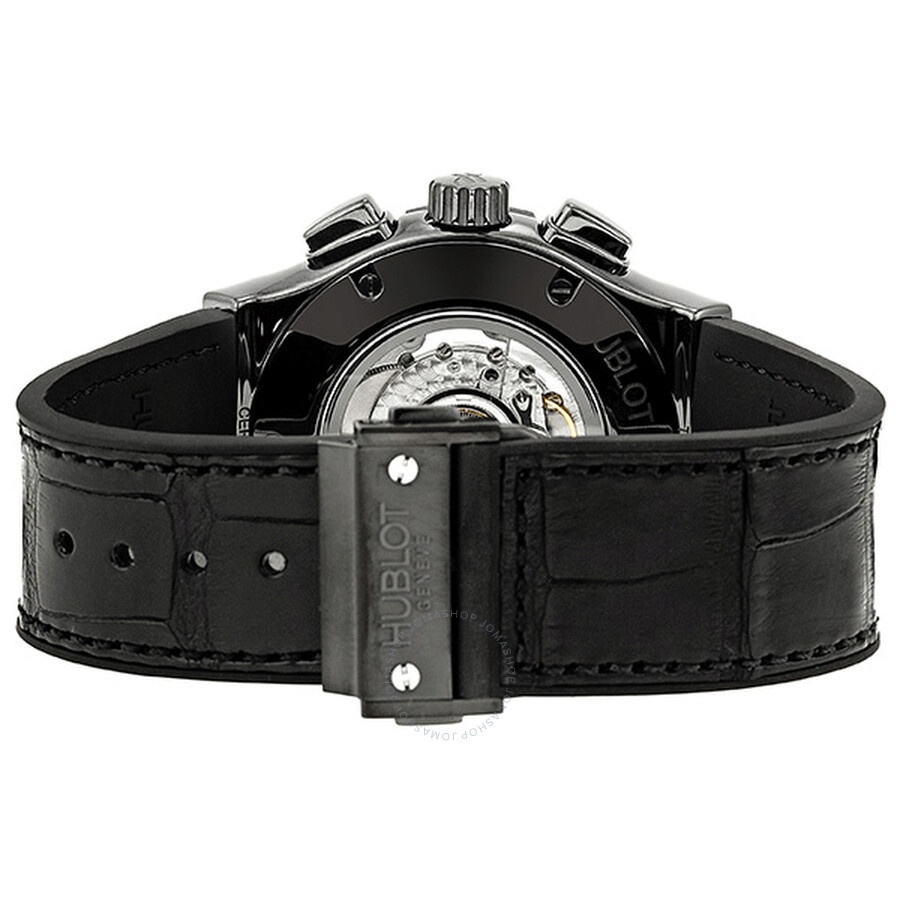 Hublot Classic Fusion Matte Black Automatic Chronograph Black Alligator Men's Watch 521.CM.1110.LR - 3