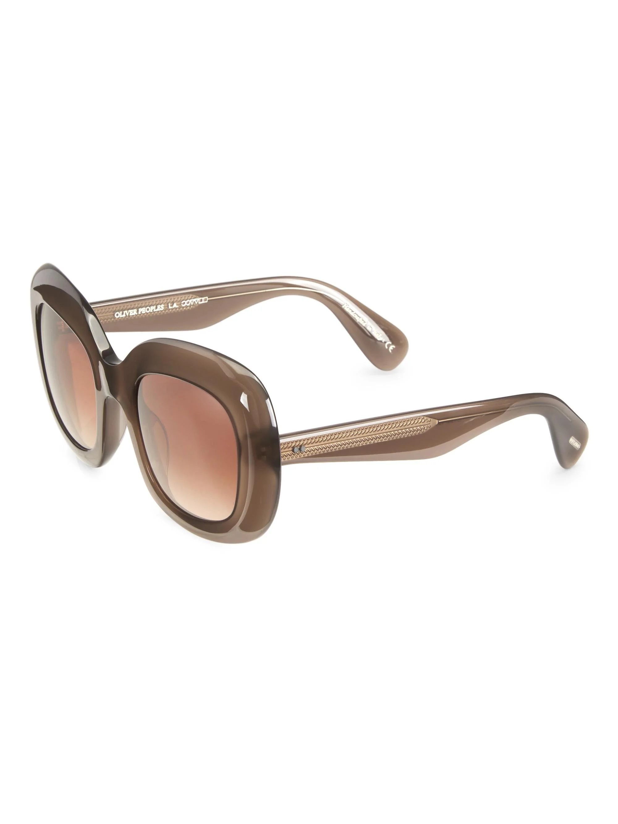 Women's Jesson 52MM Square Sunglasses - Taupe Gradient - 1