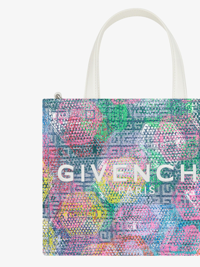 MINI G TOTE SHOPPING BAG IN PRINTED 4G DENIM 5