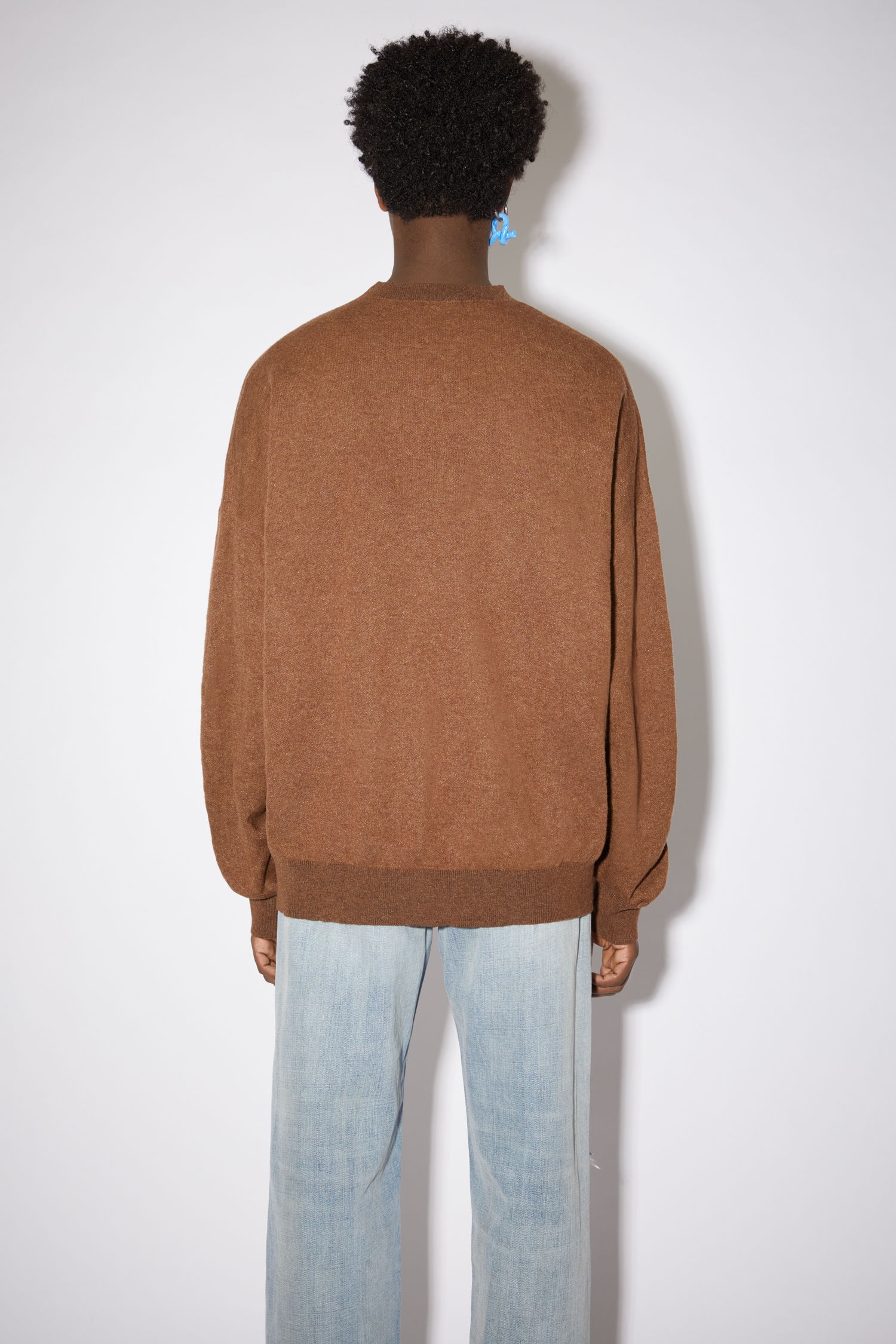 Merino wool sweater - Brown/multi - 3