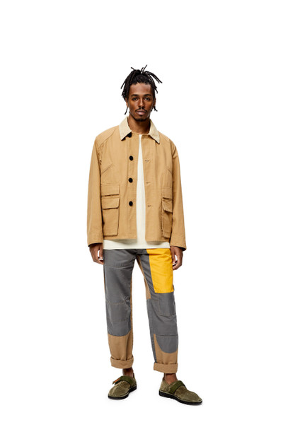 Loewe Contrast collar jacket in cotton outlook