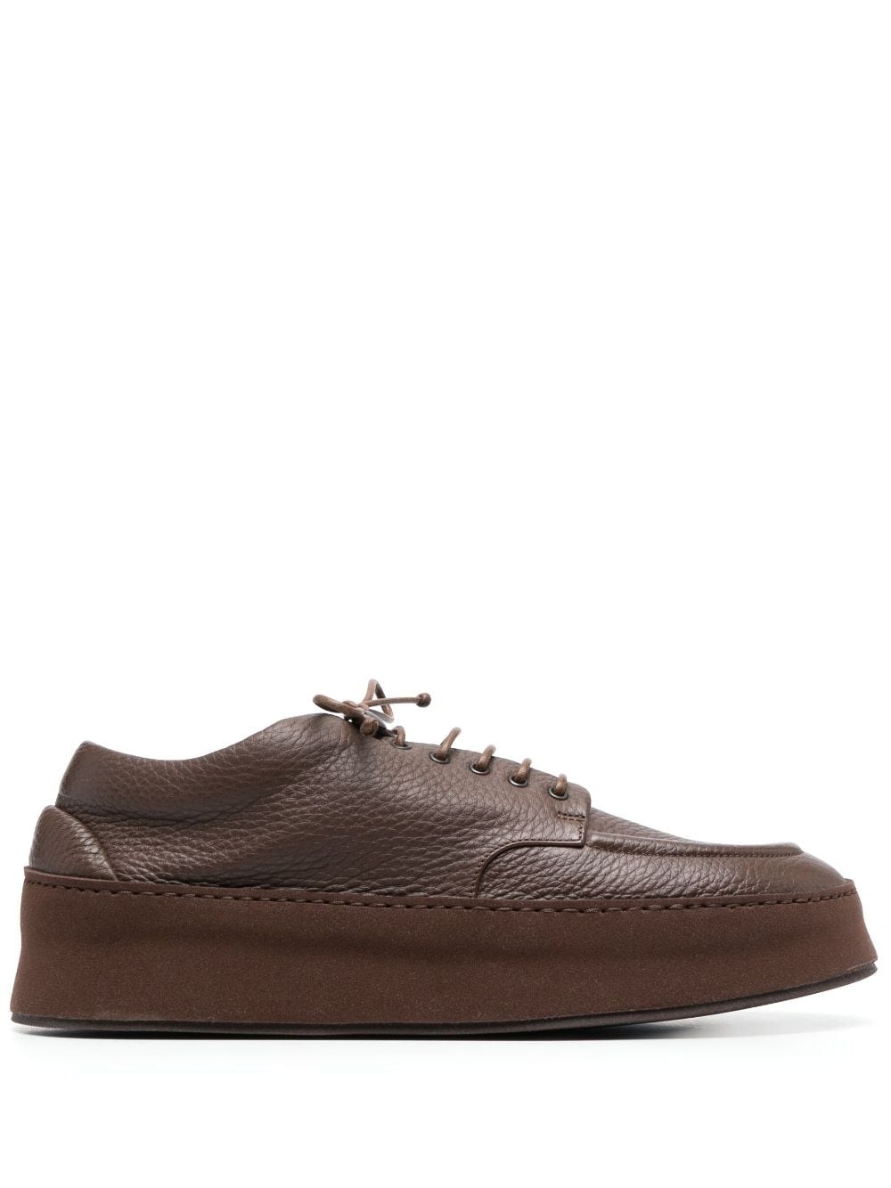 lace-up leather derby shoes - 1