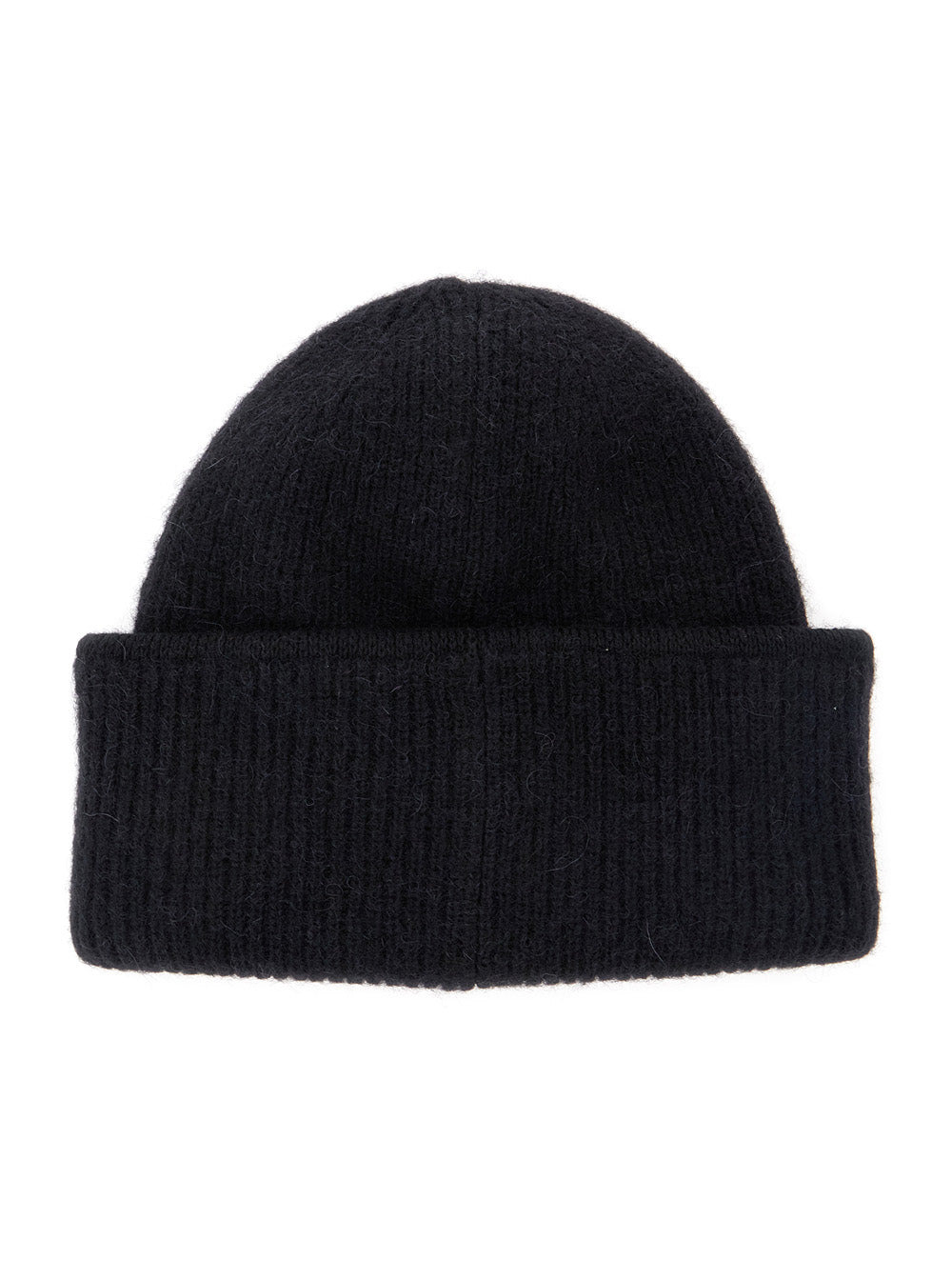Jacquemus Women 'Le Bonnet Gros Grain' Black Beanie With Logo Patch On The Front In Wool Blend Woman - 2