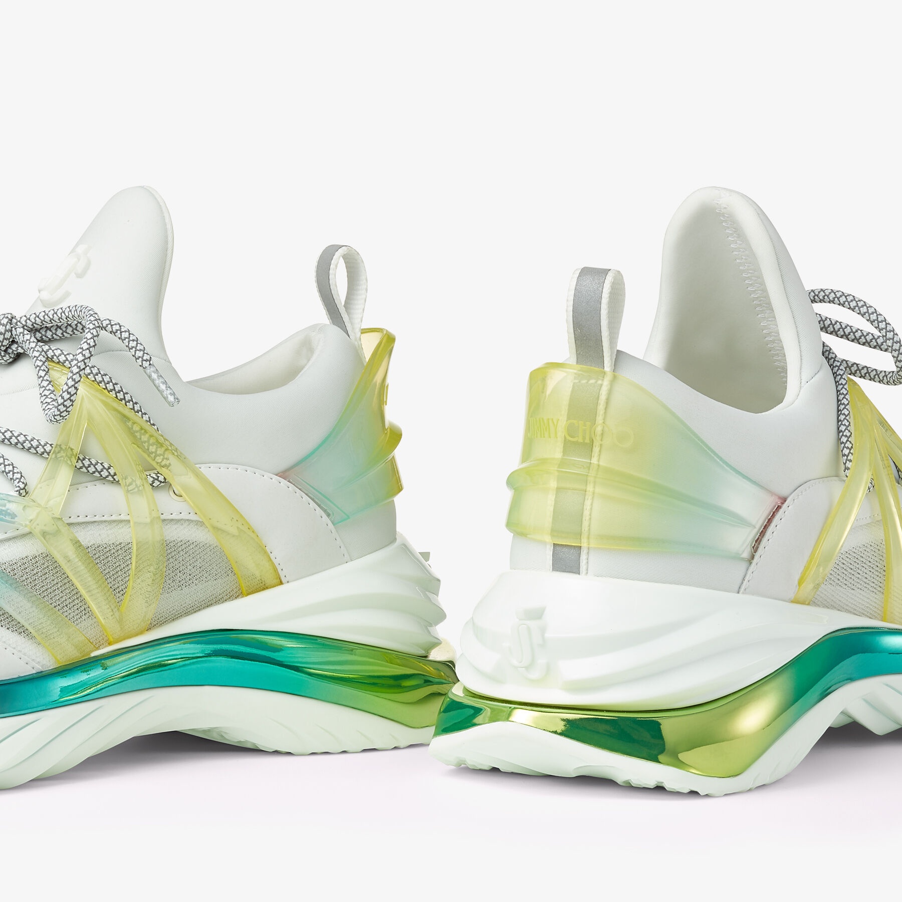 Cosmos/F
Unicorn Mix Neoprene and Mesh Low-Top Trainers - 4