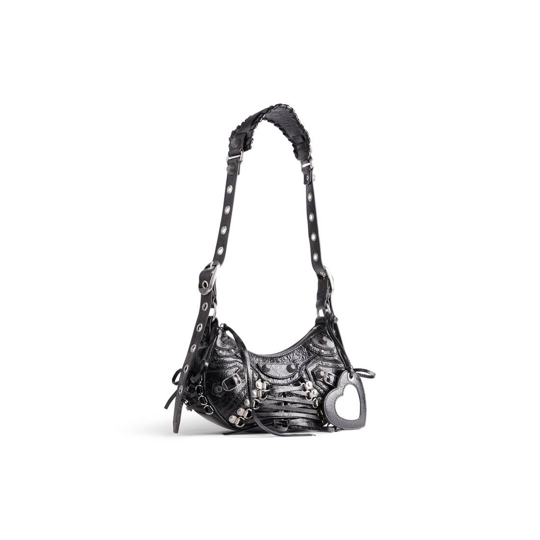 Women's Le Cagole Xs Shoulder Bag With Corset  in Black - 4