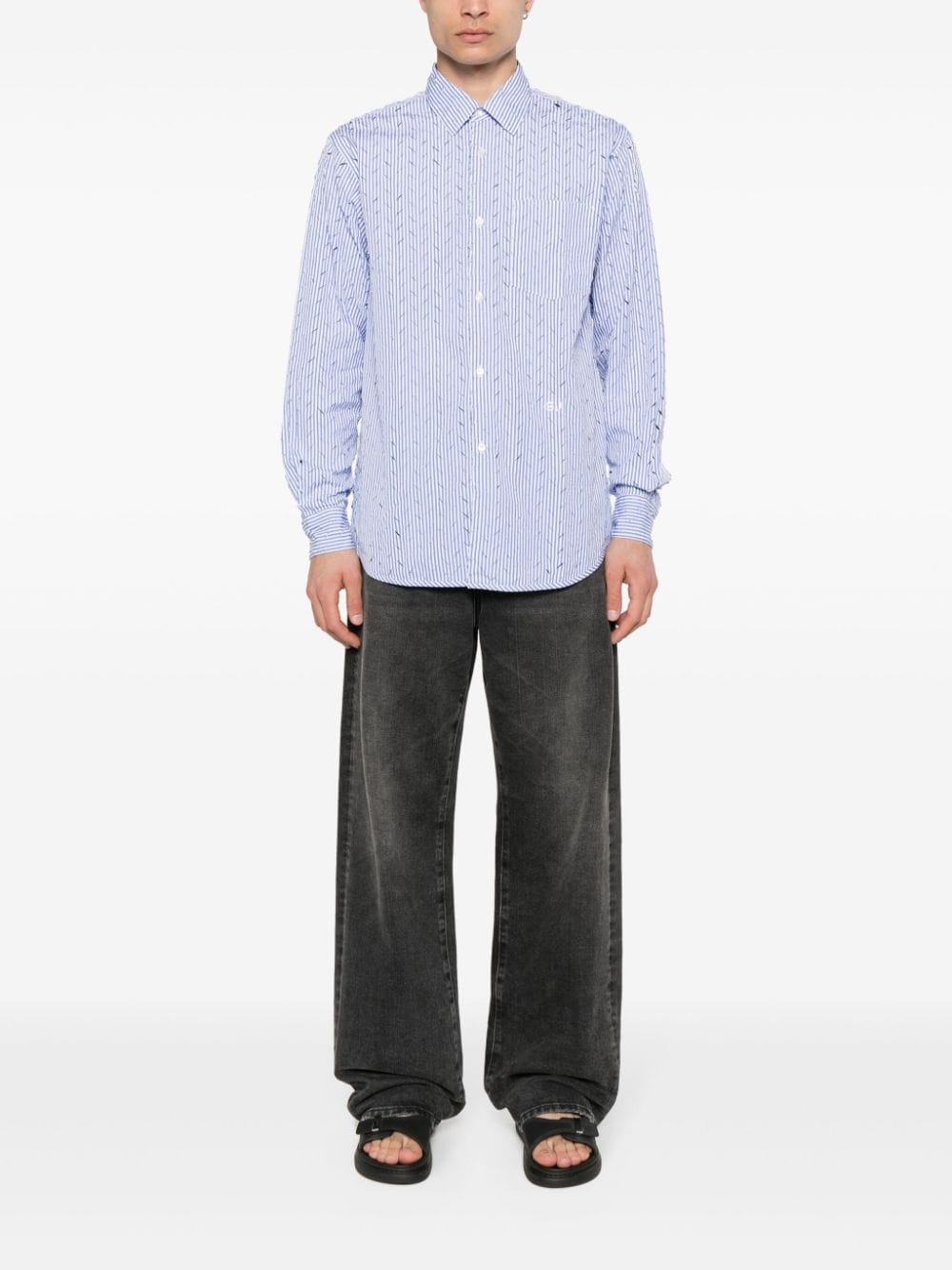 Otis ripped striped shirt - 2