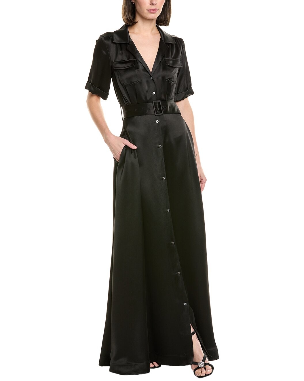 STAUD Millie Maxi Shirtdress - 1
