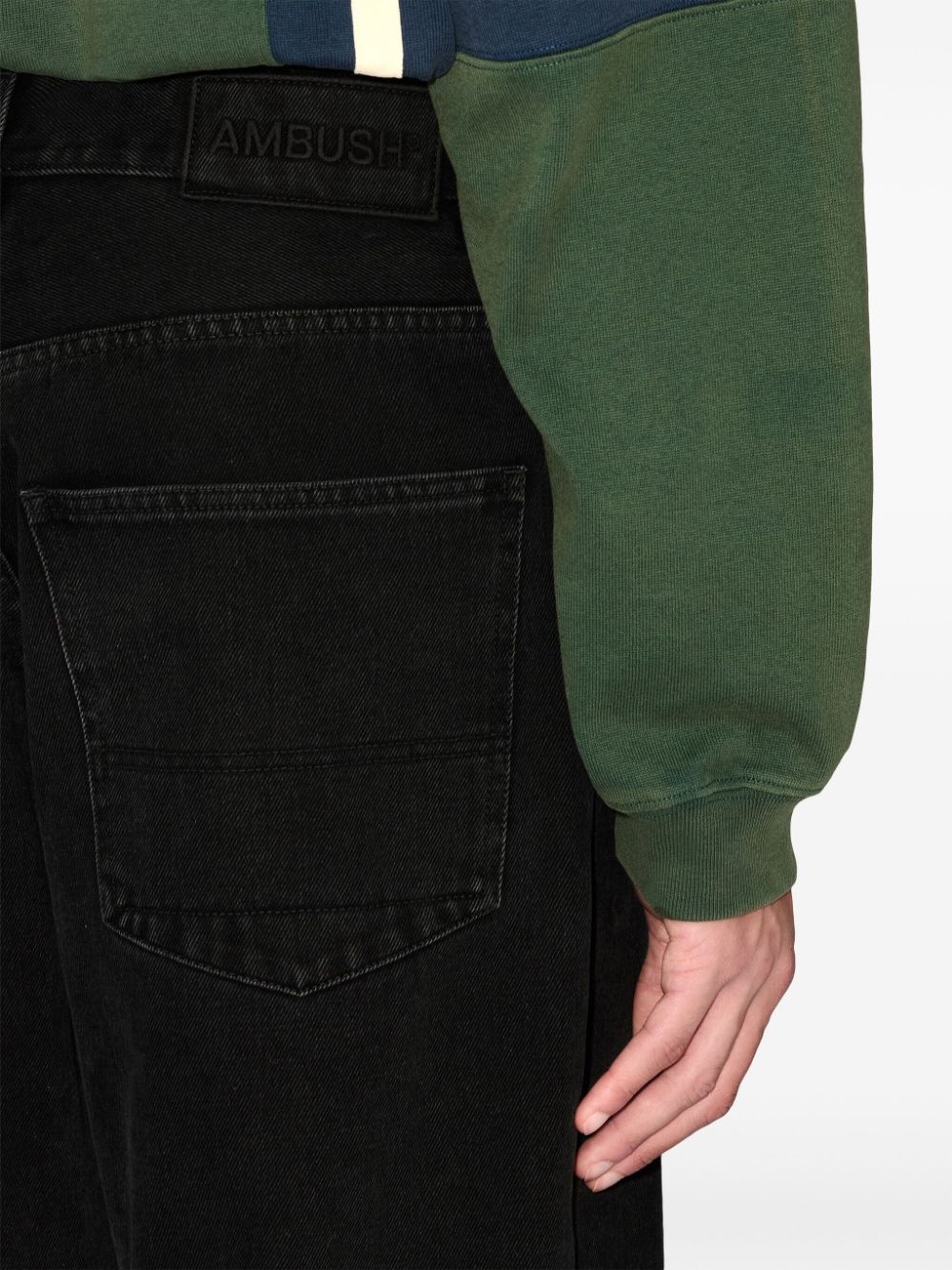 cotton straight-leg jeans - 6