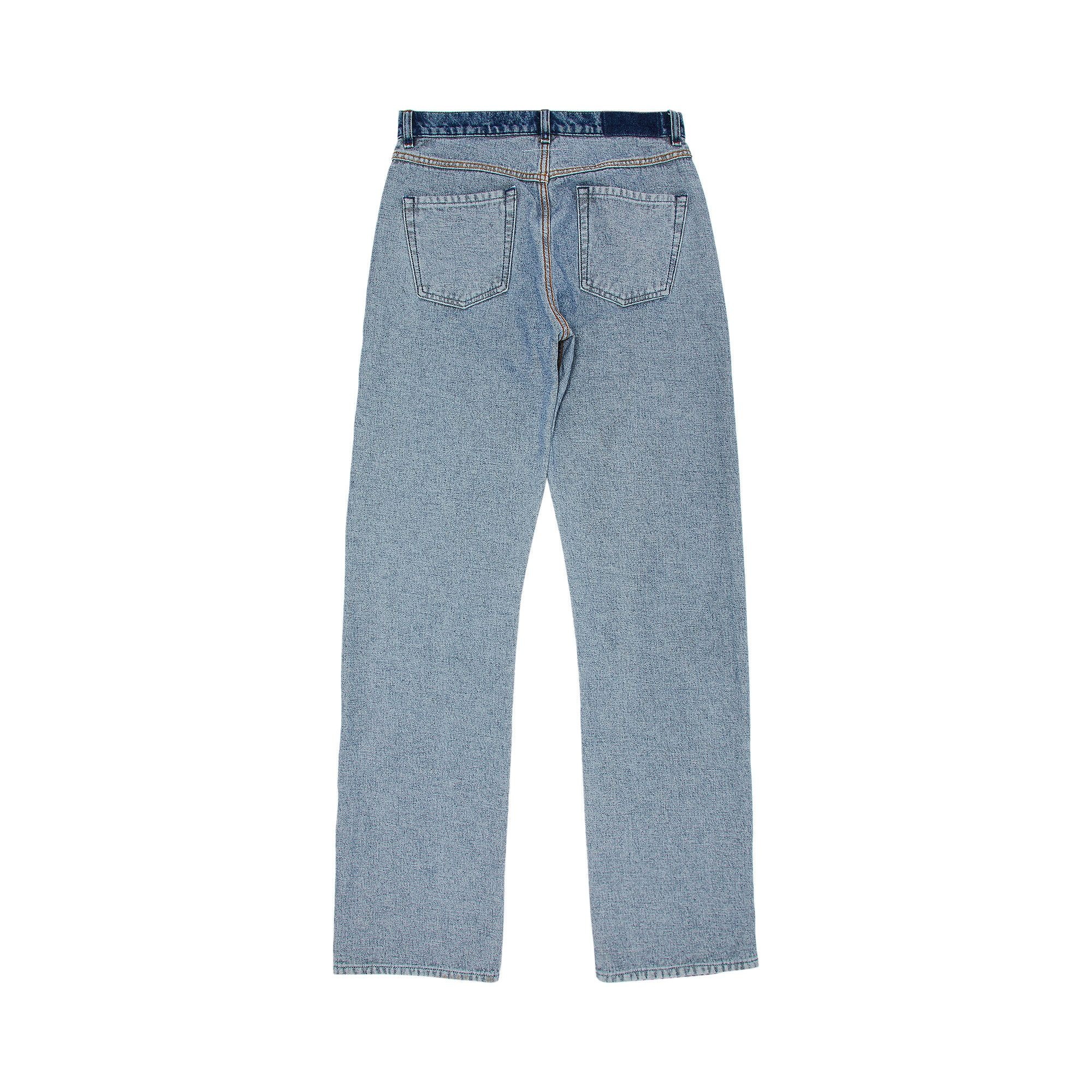 MM6 Maison Margiela 5 Pockets Canvas Pants 'Medium Blue' - 2