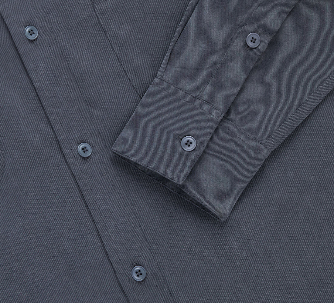 Mechanic Shirt - Charcoal Lyocell - 4