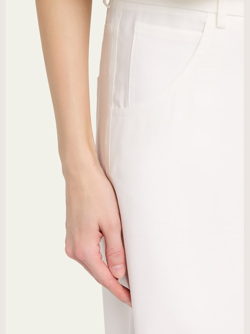Iris Drawstring Viscose-Twill Pants 5