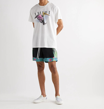 AMIRI Printed Silk-Twill Drawstring Shorts outlook