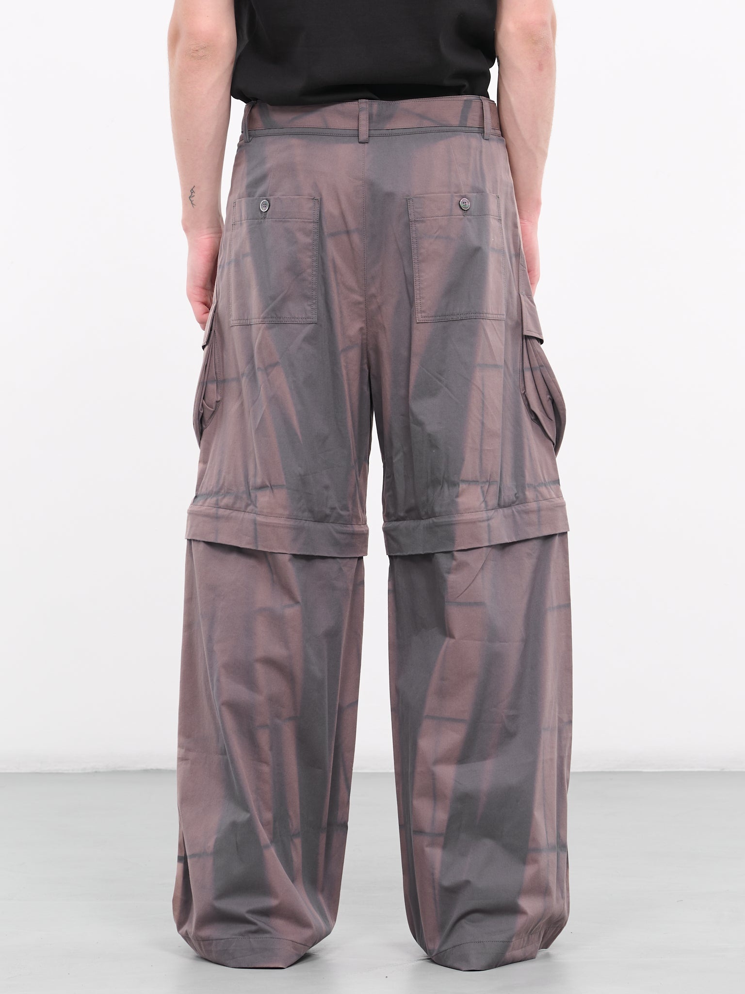 Sun-Bleached Detachable Cargo Trousers - 3