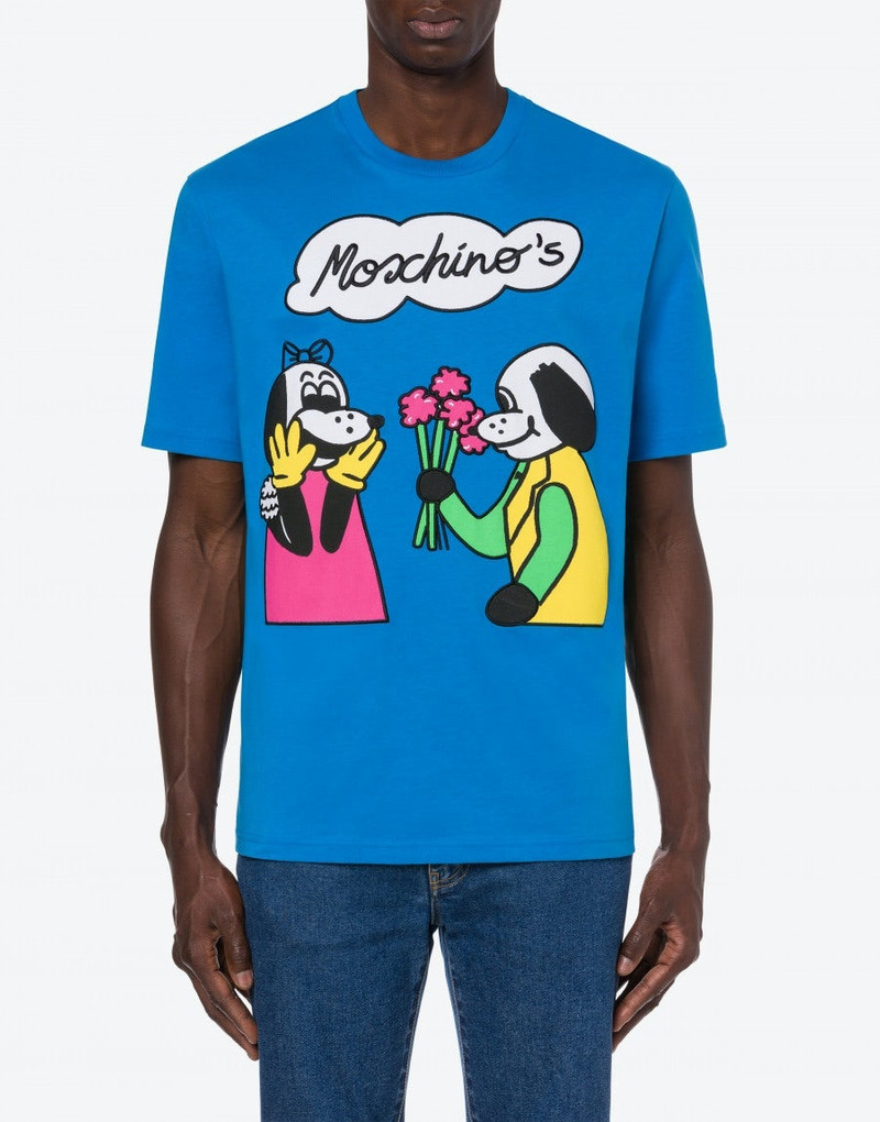 Moschino MOSCHINO COMICS CHARACTERS ORGANIC JERSEY T-SHIRT outlook