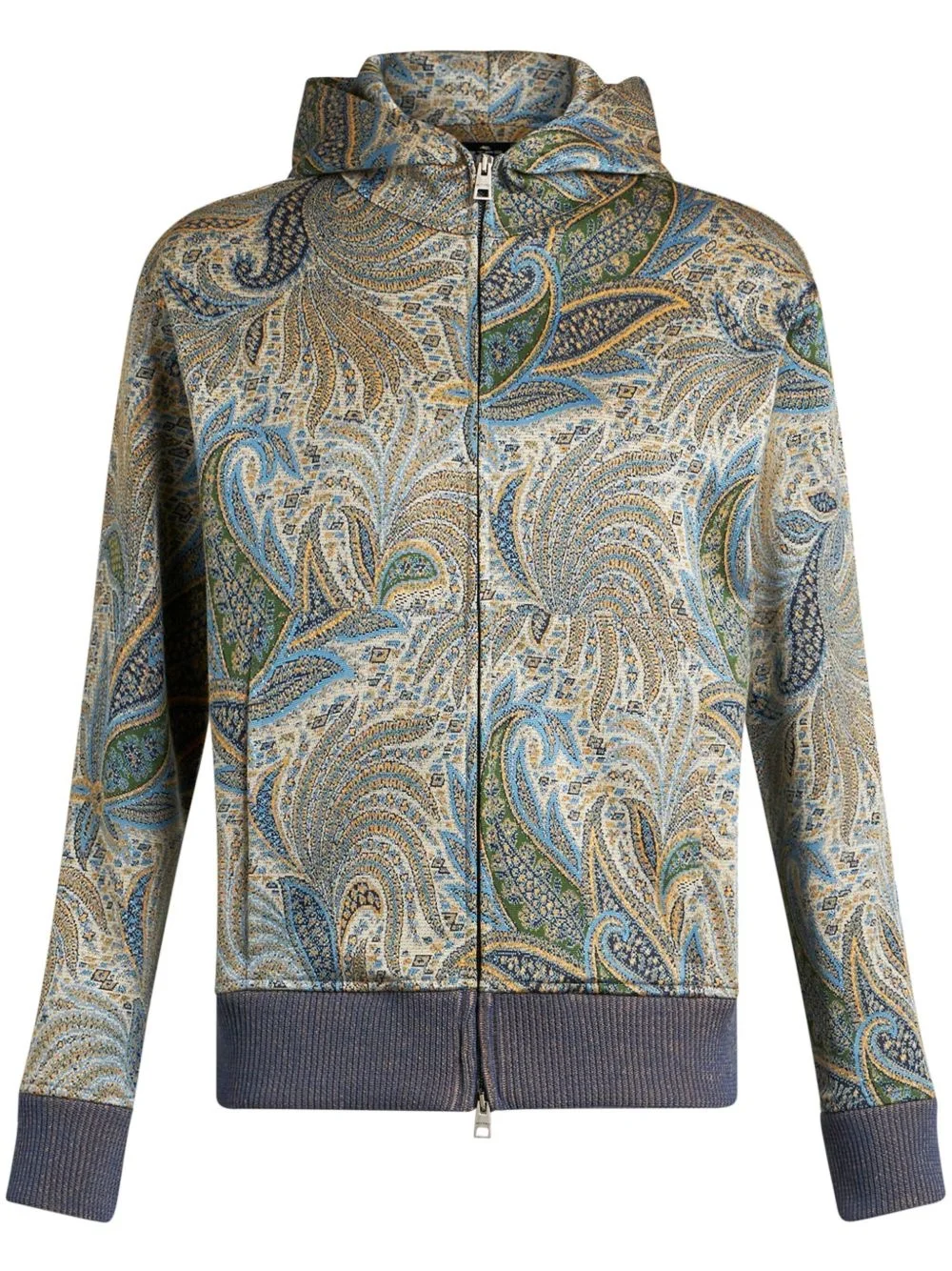 paisley-print hoodie - 1