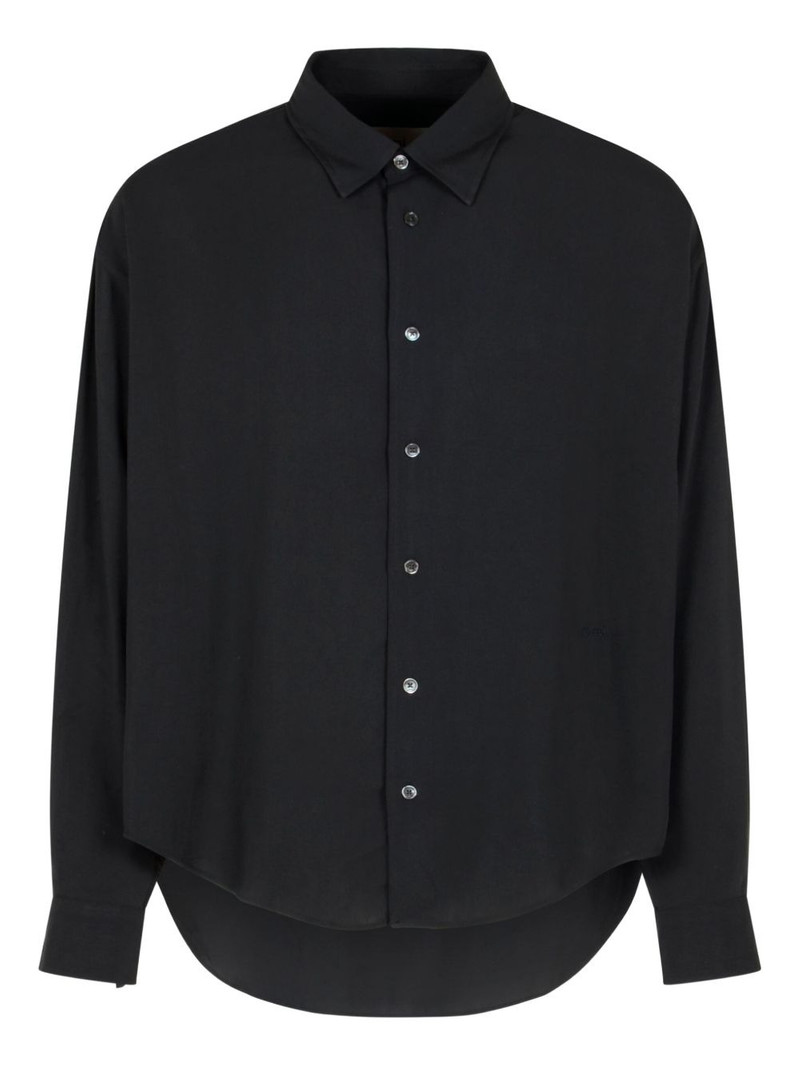 embroidered-logo shirt 1