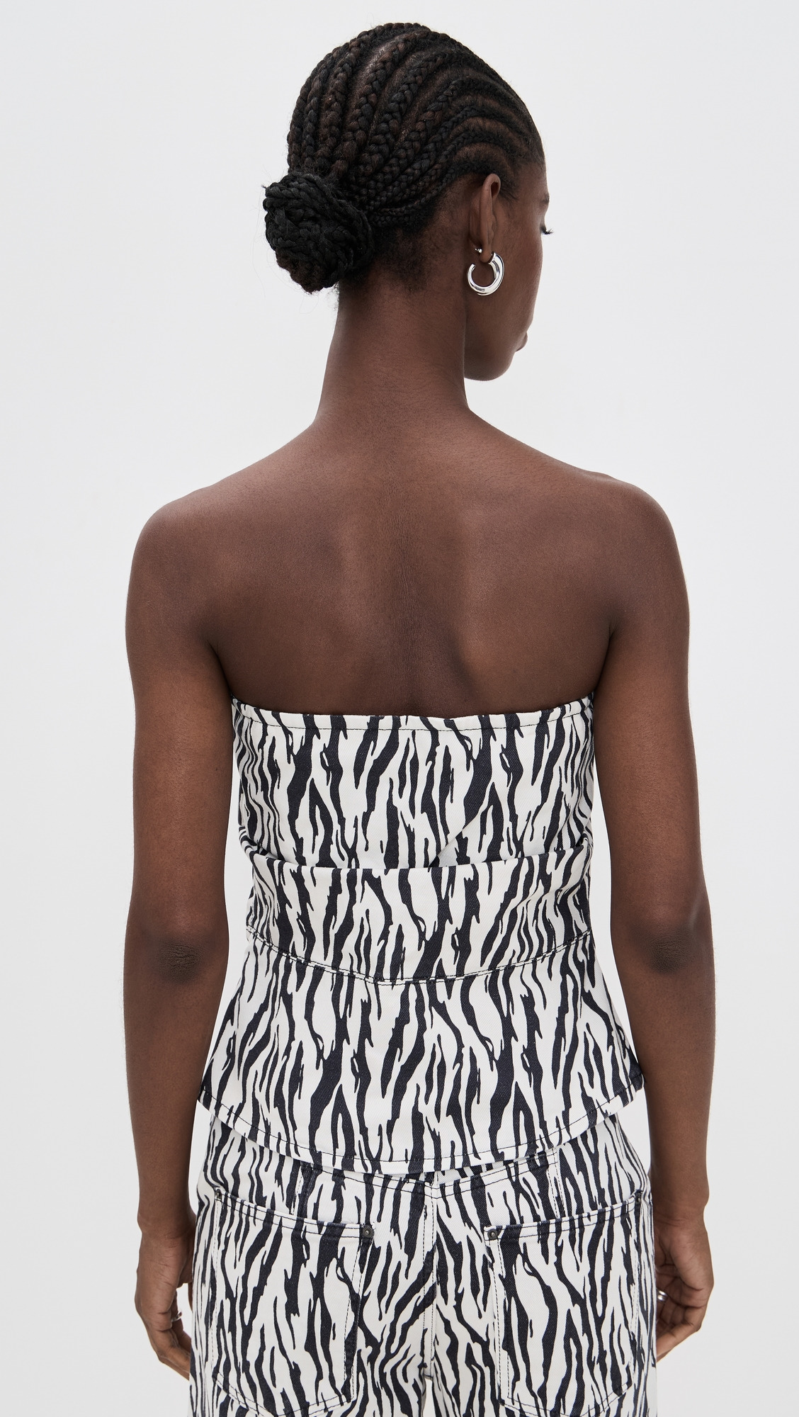 Printed Denim Top - 2