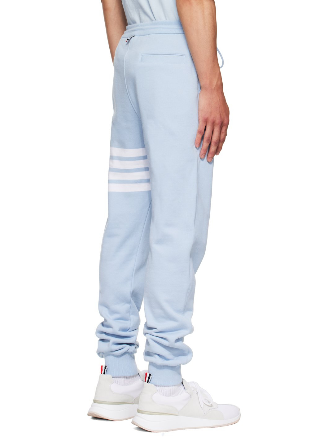 Blue Classic Loopback 4-Bar Sweatpants - 3