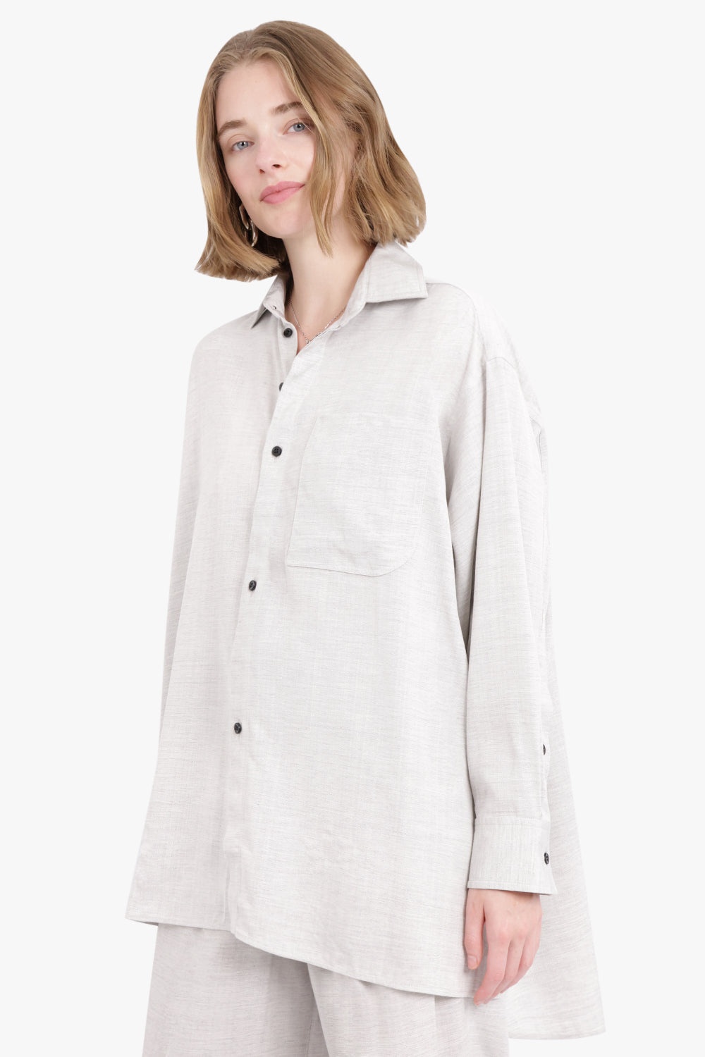 LA CHEMISE POCHE | LIGHT GREY - 3