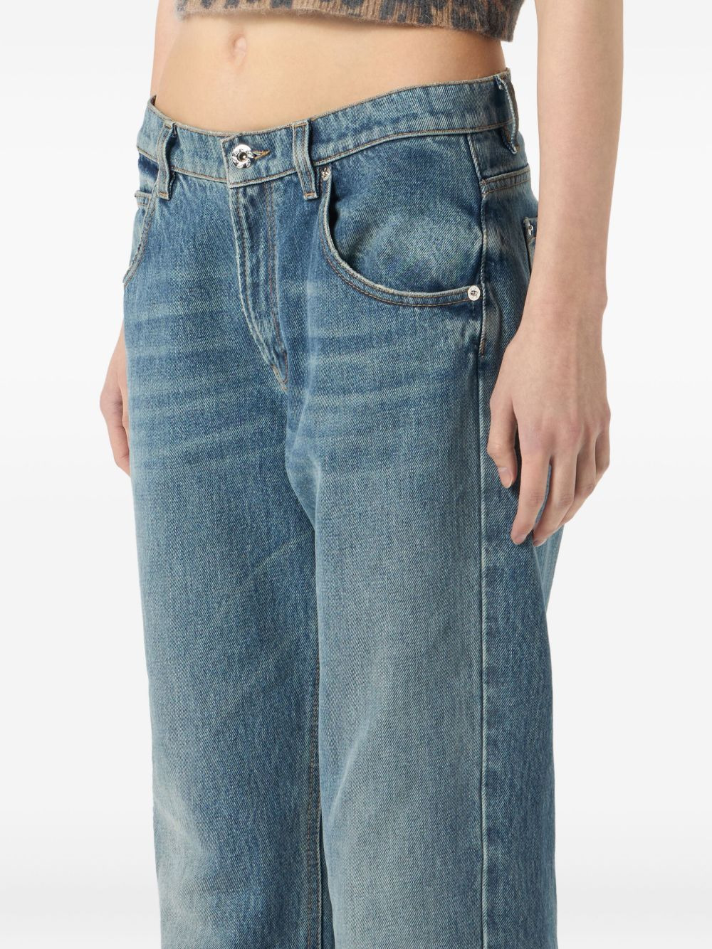 logo-print jeans - 5