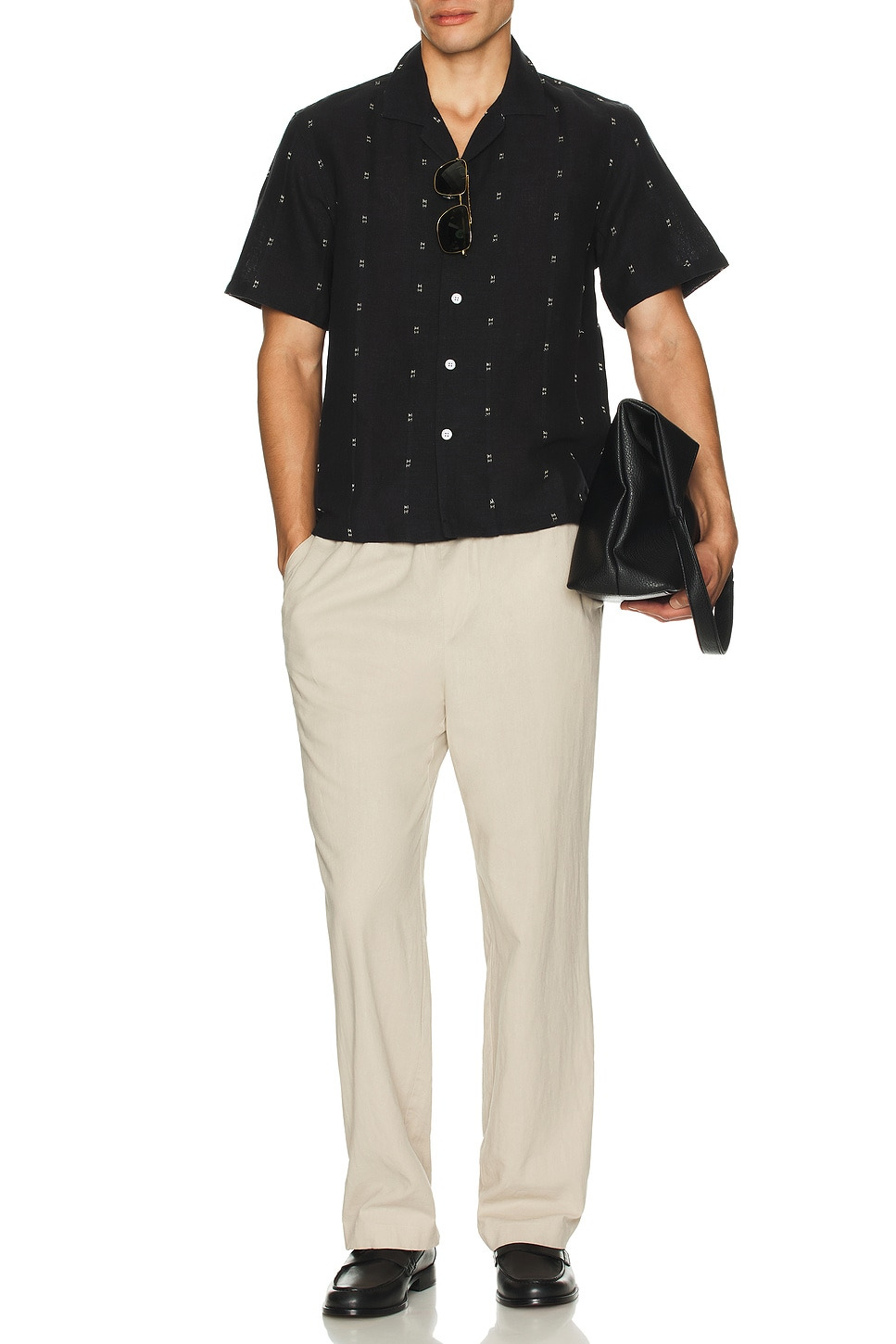Avery Embroiderd Linen Shirt - 4
