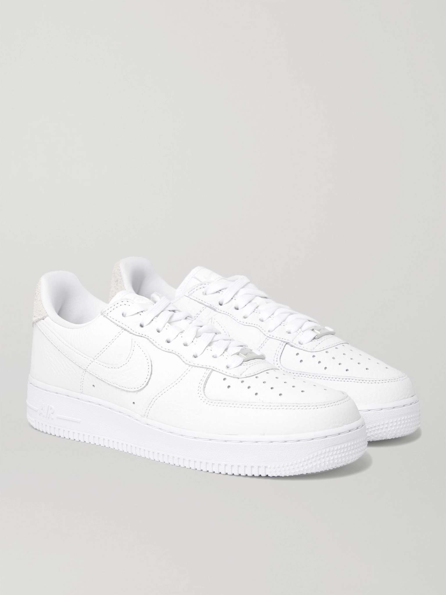 Air Force 1 '07 Craft Full-Grain Leather and Suede Sneakers - 4