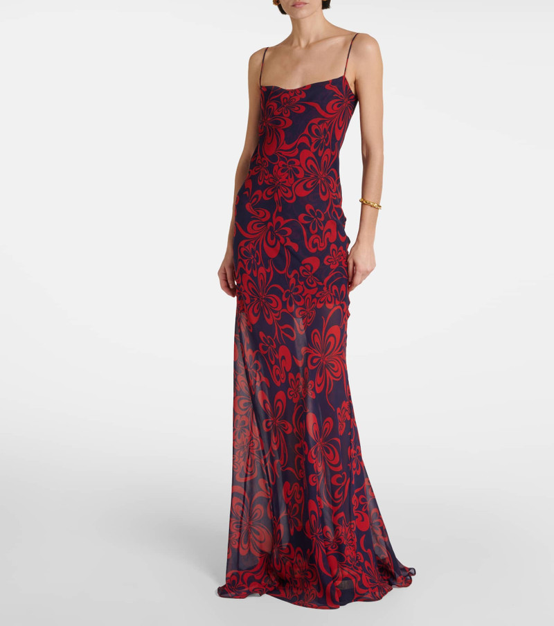 Dries Van Noten Printed silk georgette maxi dress outlook