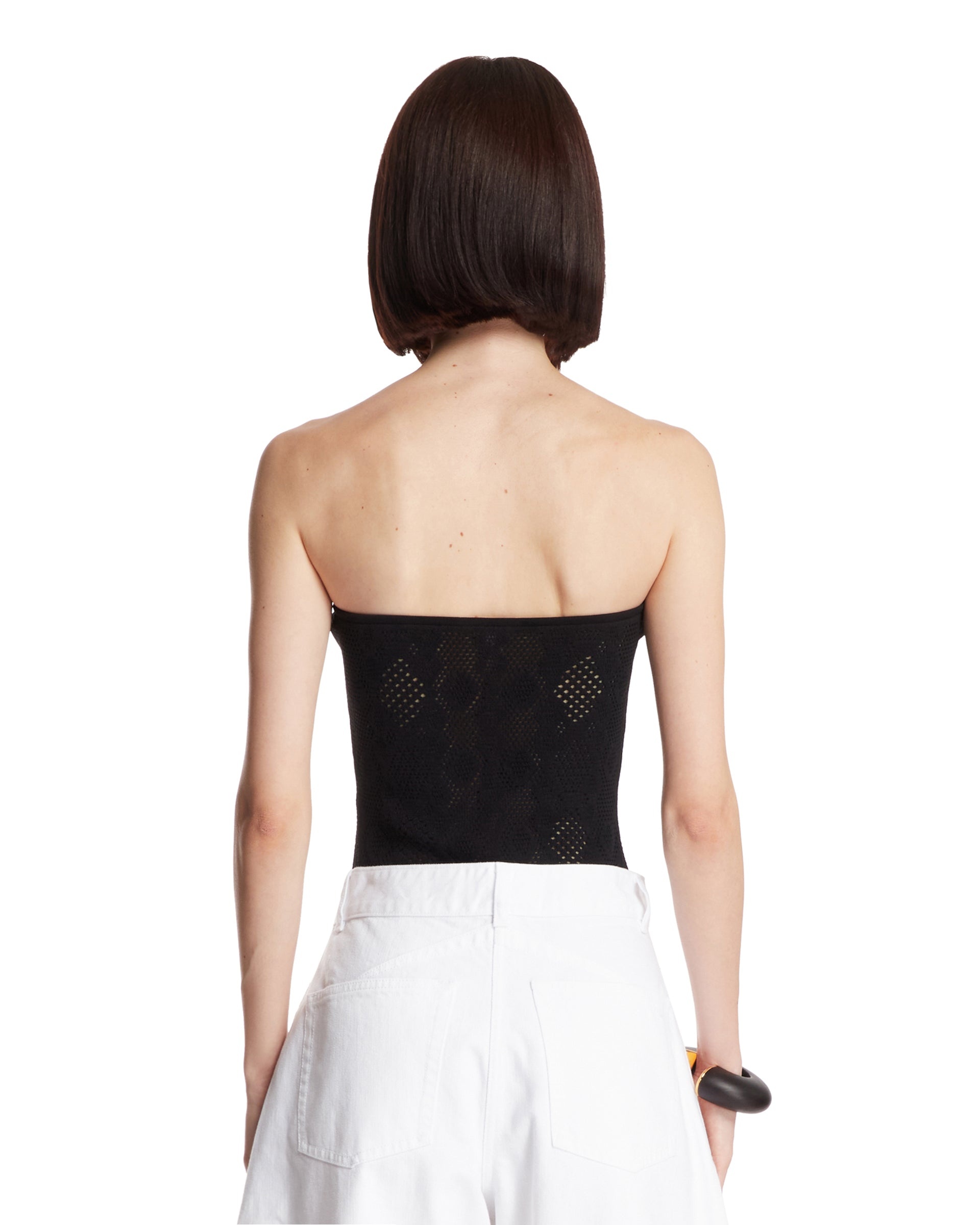 Black Lace Bustier Body - 3