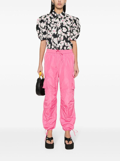 MSGM wide-leg cargo trousers outlook
