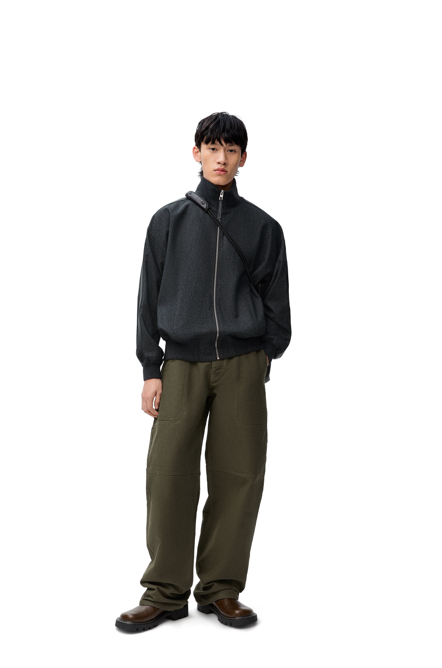 Tracksuit jacket in wool and cashmere - 2
