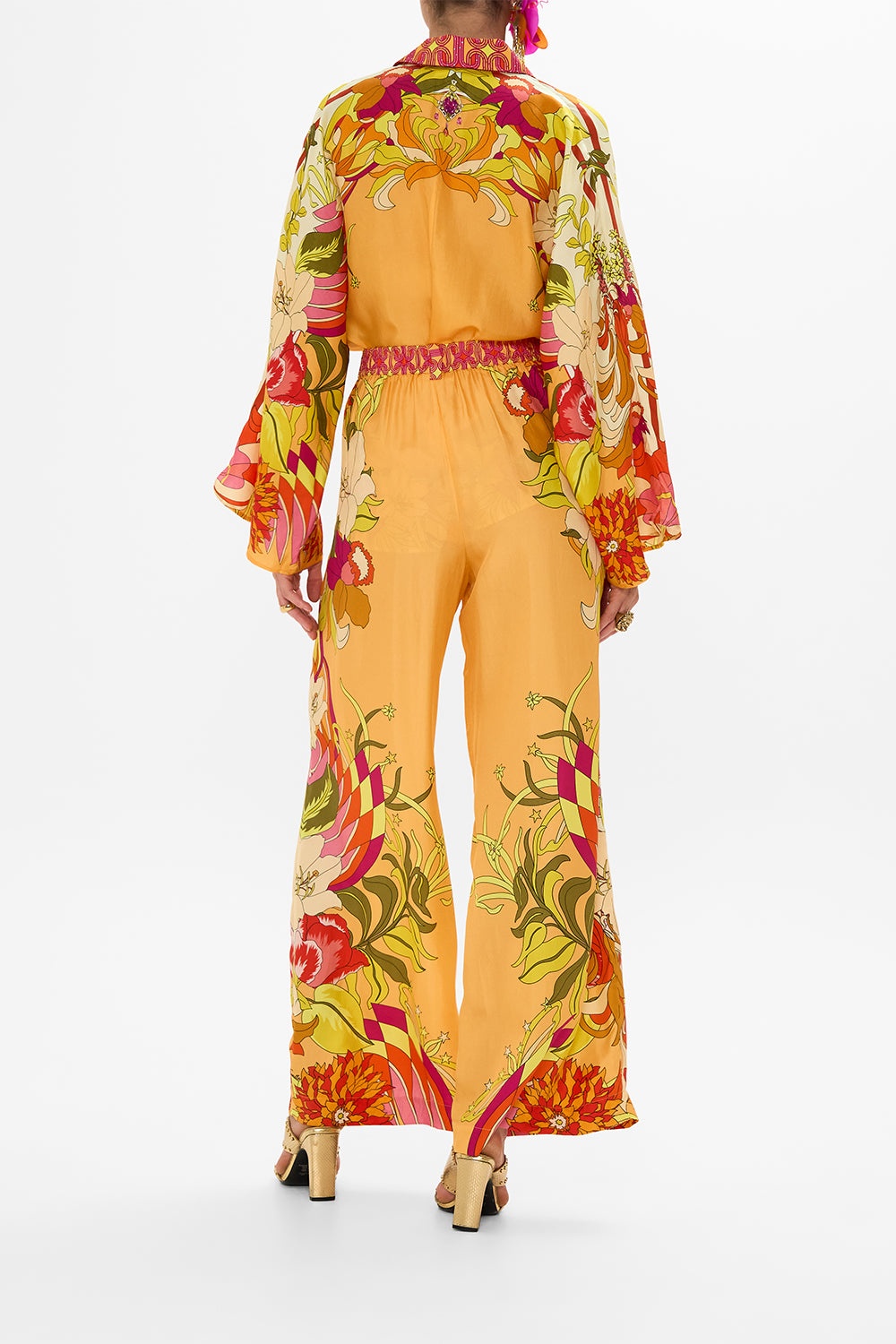 WIDE LEG WAISTED PANT - 3