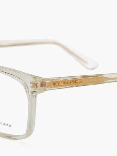 Bottega Veneta Square acetate glasses outlook