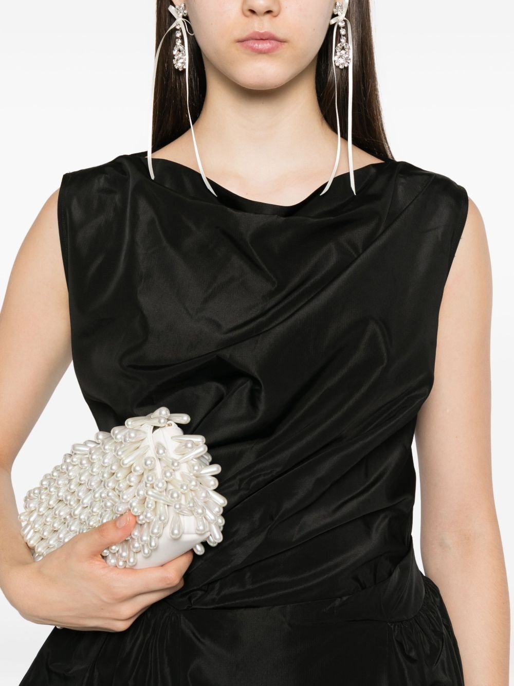 draped peplum top - 5