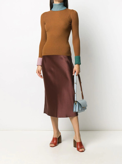 Lanvin contrast trim rib-knit jumper outlook