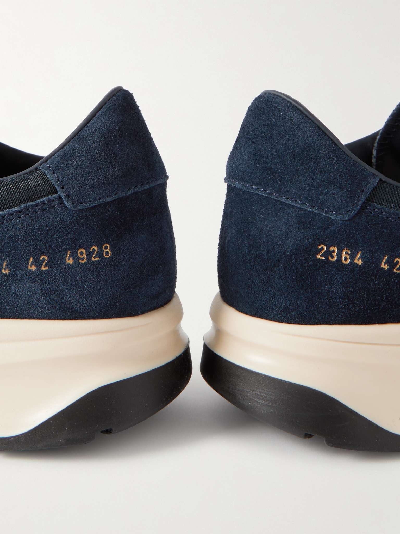 Track 80 Leather-Trimmed Suede and Ripstop Sneakers - 6